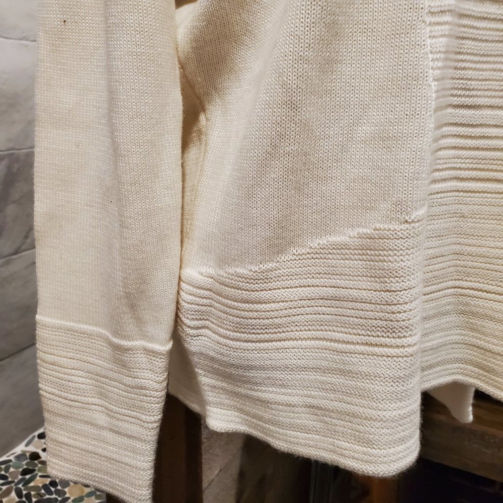Calvin Klein Cowl Neck Sweater Large Cream Turtleneck NWOT - Picture 4 of 8